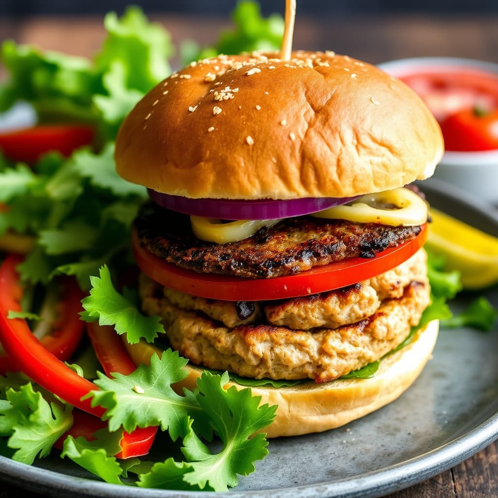 Italienske kalkunburgere