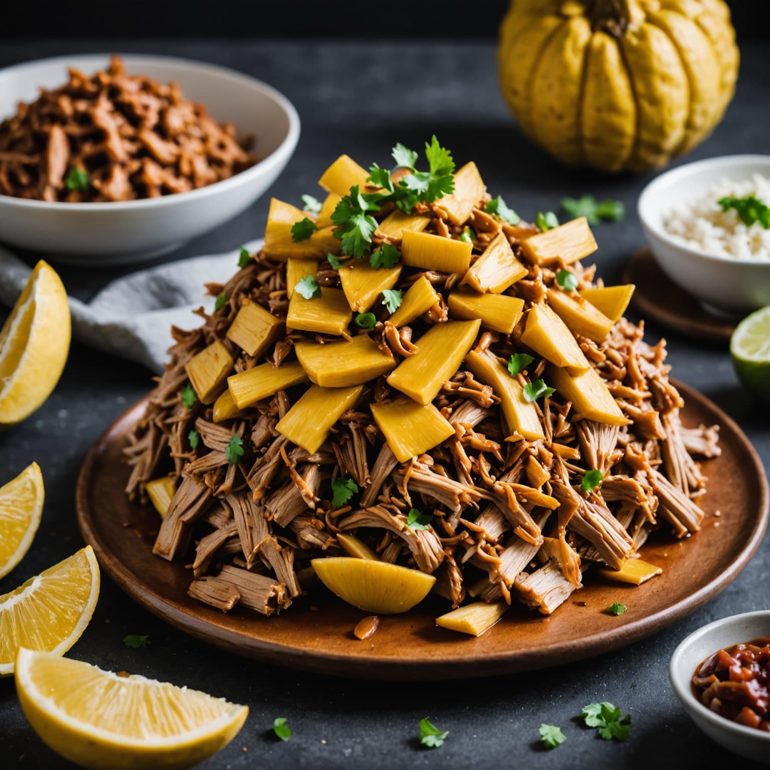 Jackfrukt "Pulled Pork"