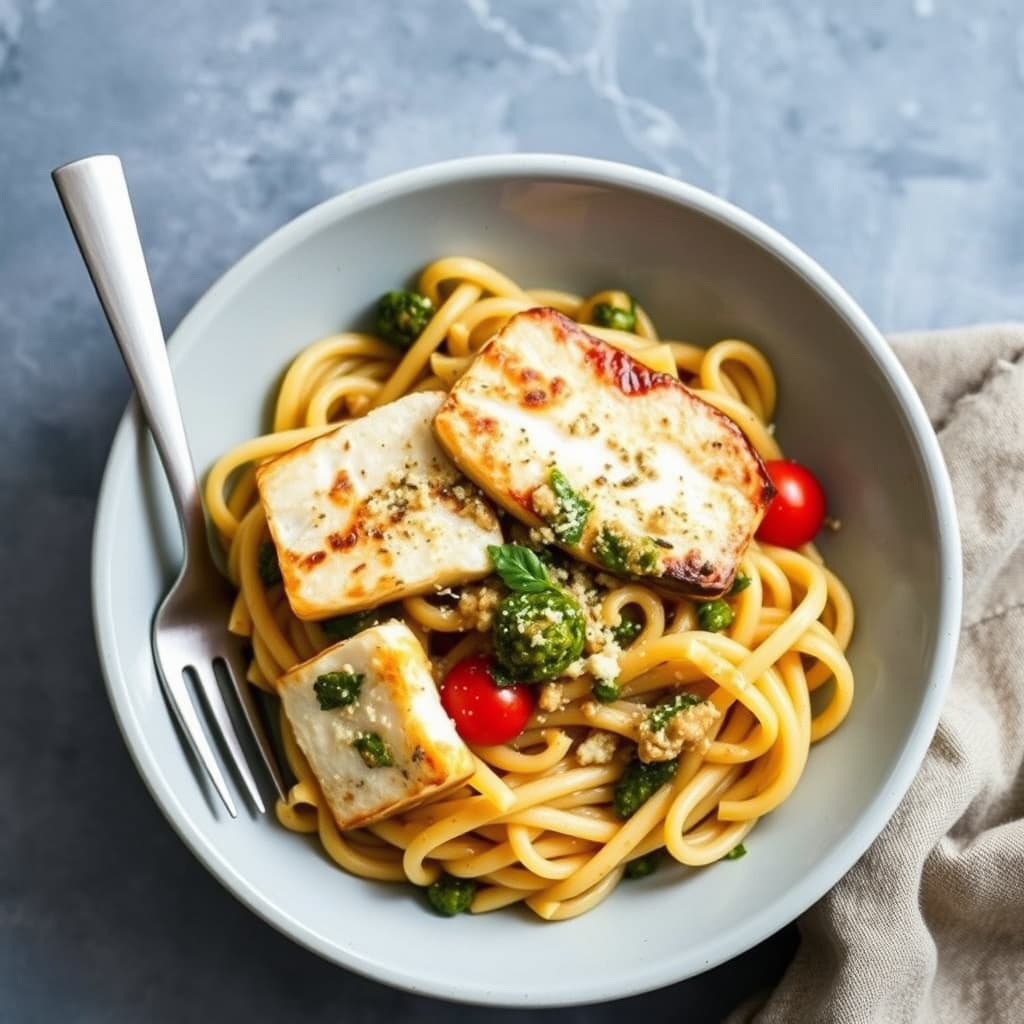 Jalapeno Chermoula Penne og Flaket Fisk