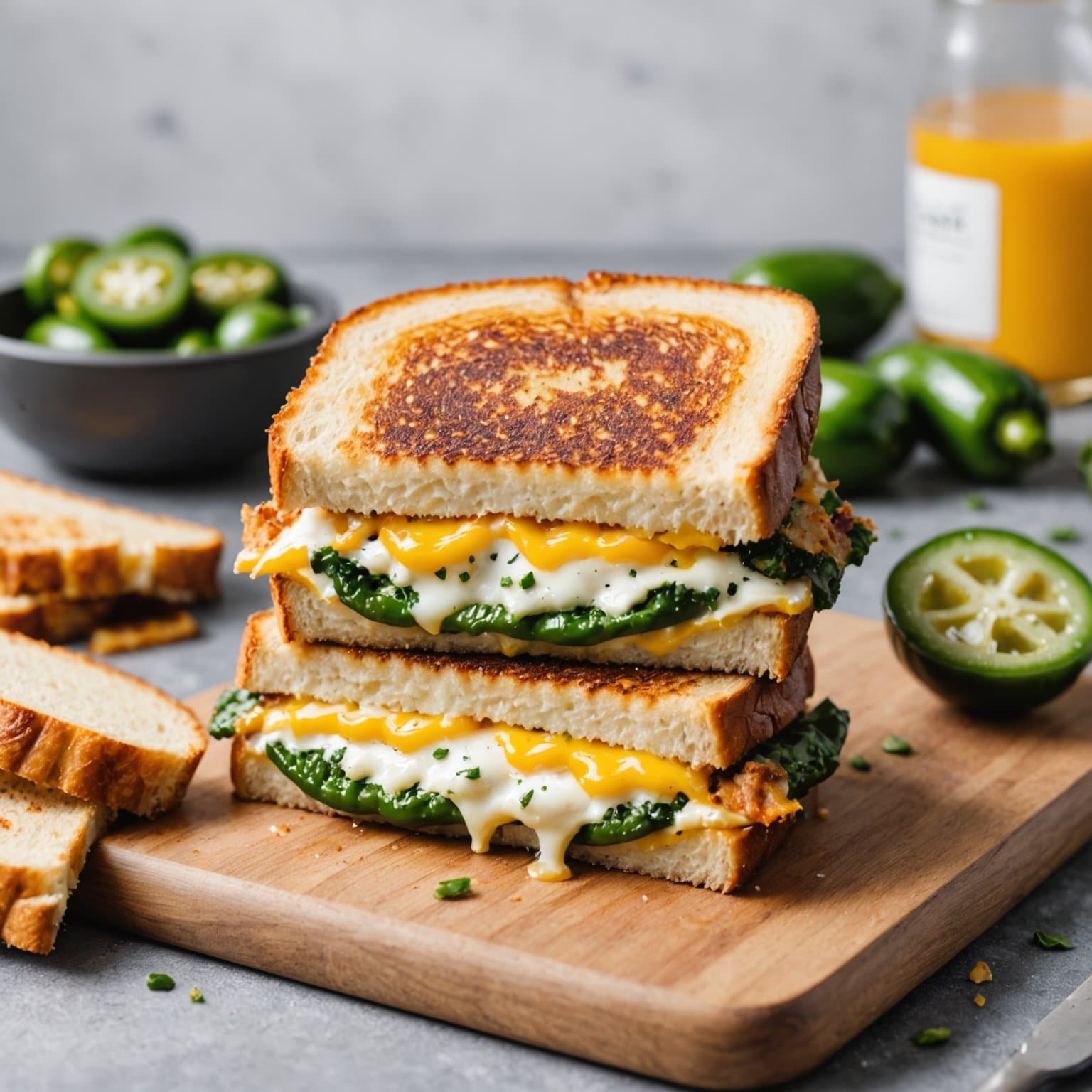 Jalapeño Popper-grillet ostesmørbrød