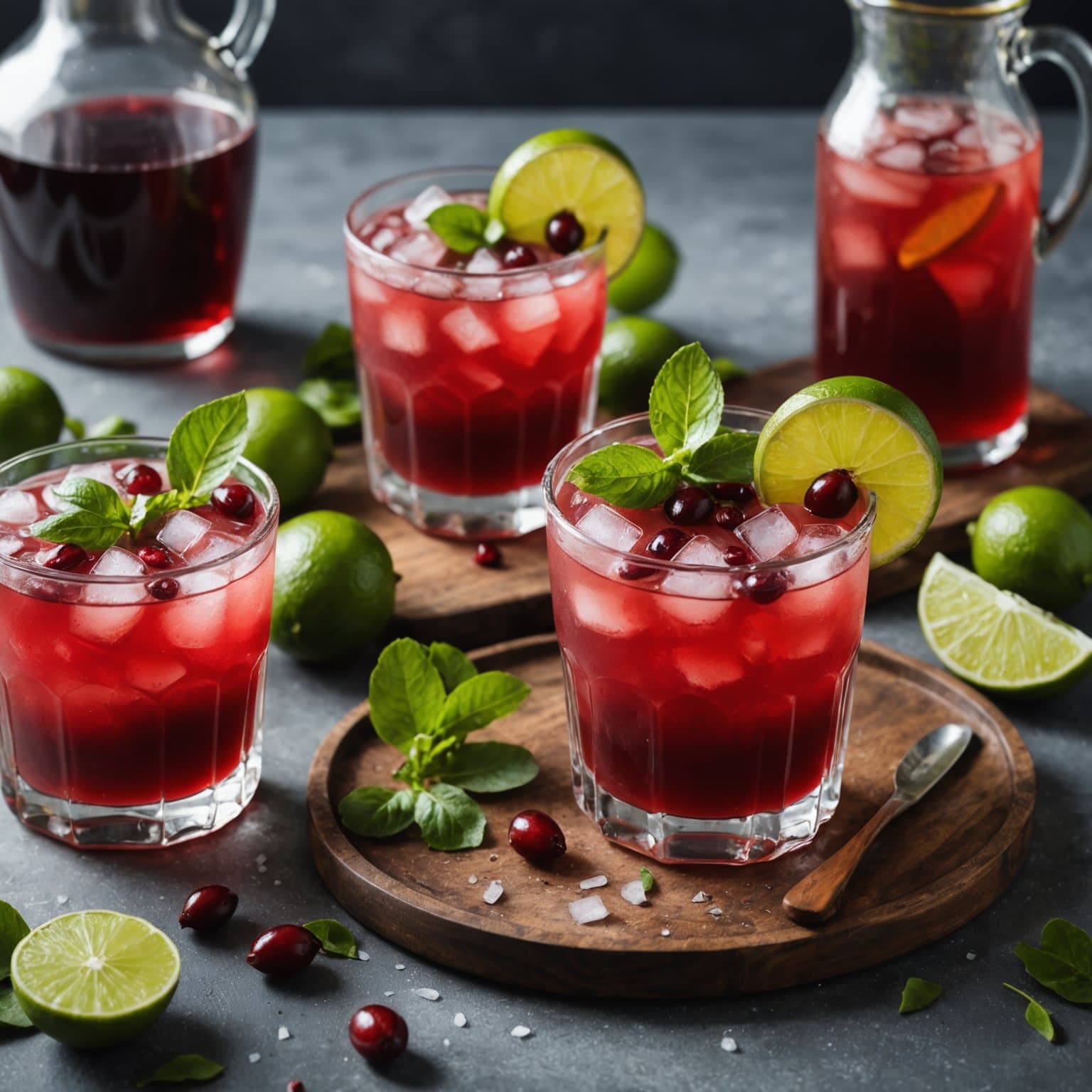 Jamaicansk sorrel- og rom-punsj