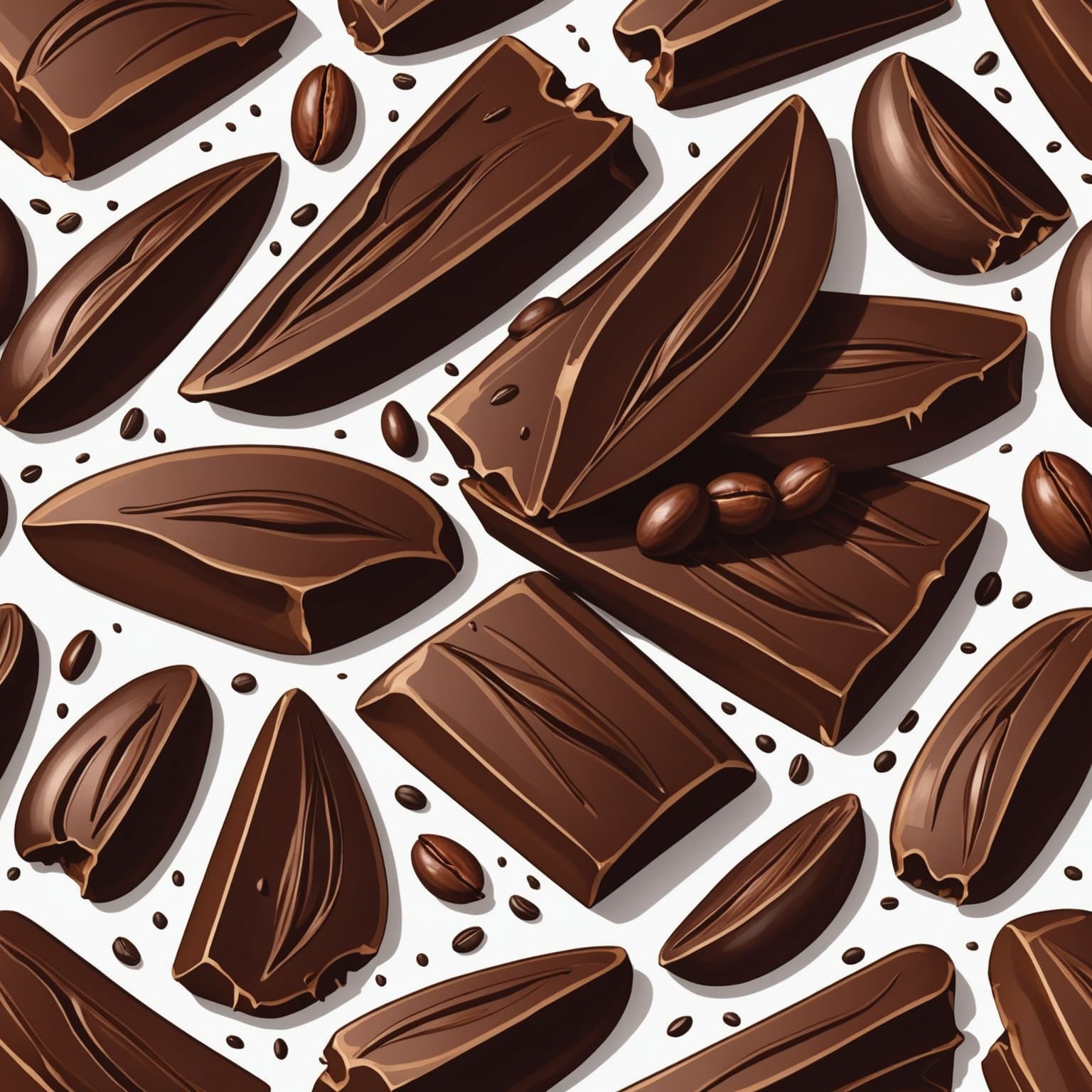 Jan sin sjokolade- og kaffebønnebrikke