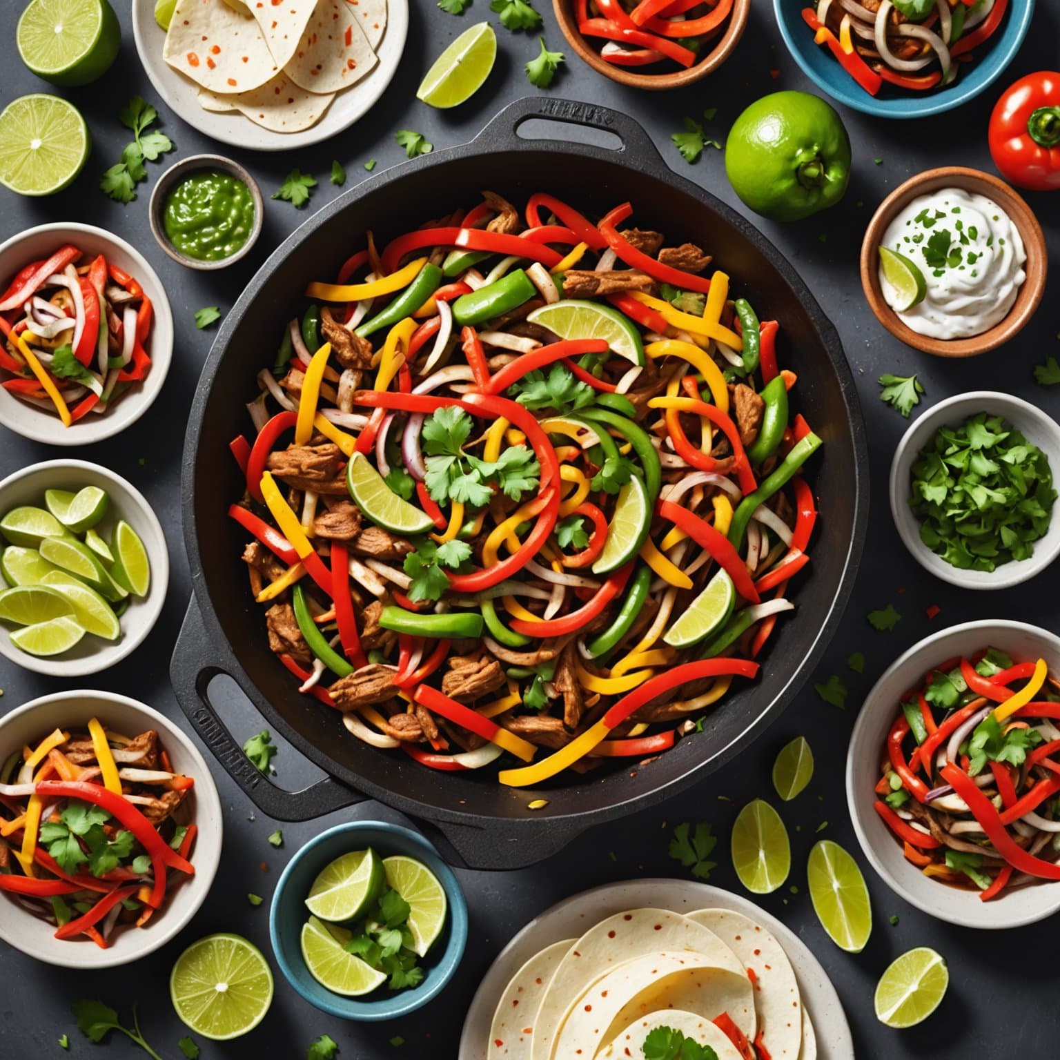 Jan sine 20-minutters one-pot fajitas