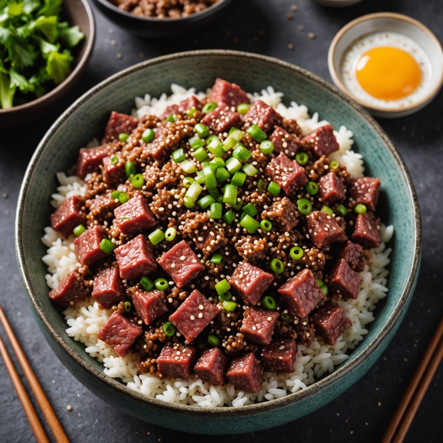 Japansk hakket storfekjøtt