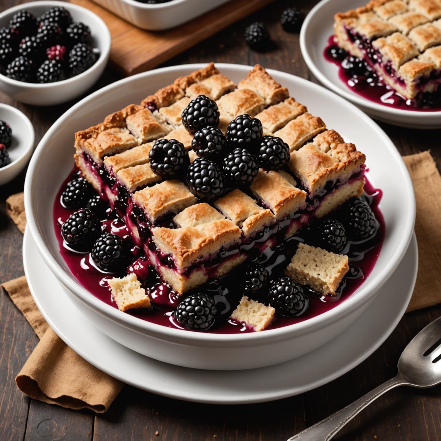 Jasons helkornsmel- og bjørnebærkake