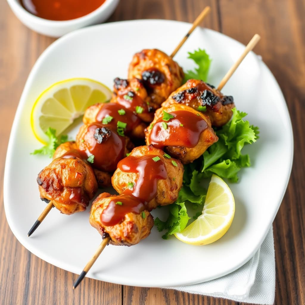 Jerk kyllingspyd med jerk-saus