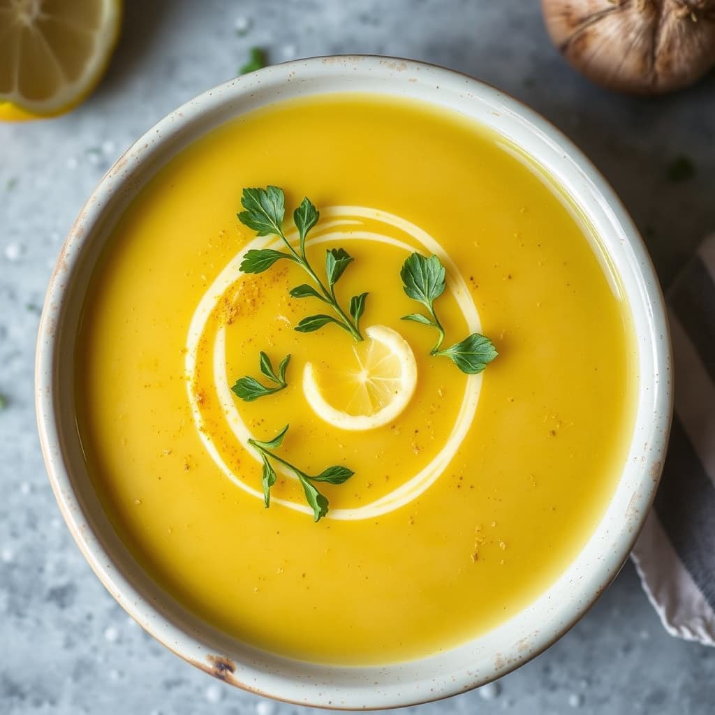 Jerusalemsartichokksuppe med sitron og safran