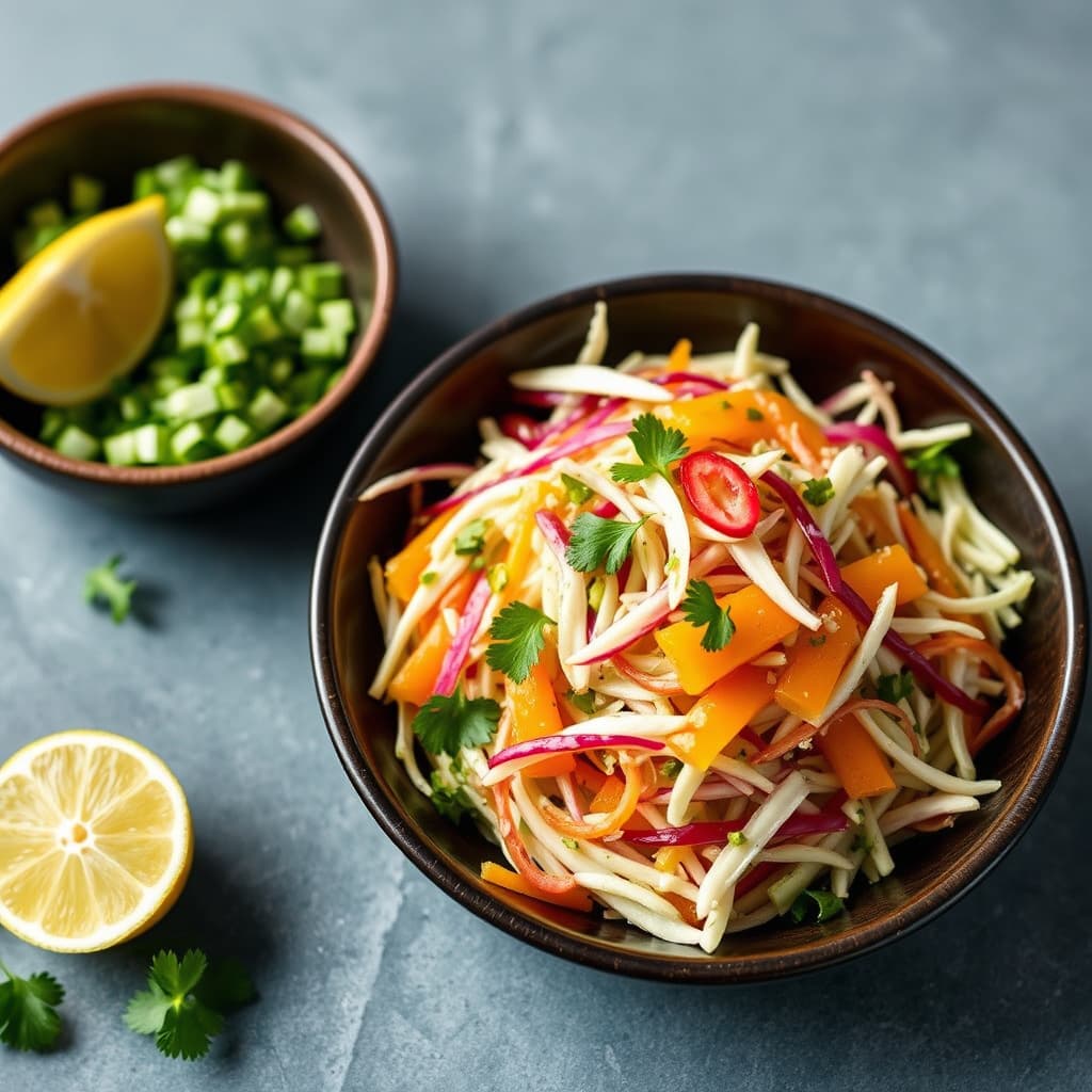 Jicama-slaw med sitrus