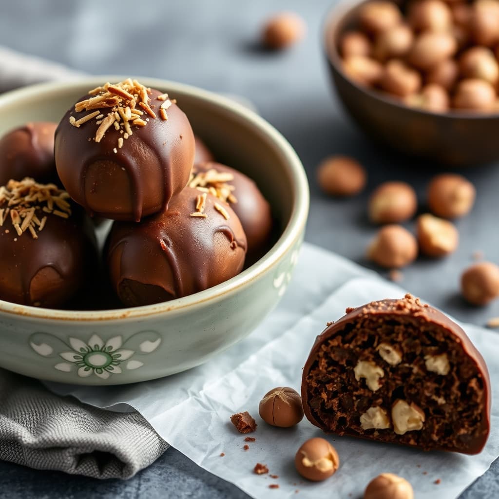 JIF® sjokolade- og hasselnøtttrøfler