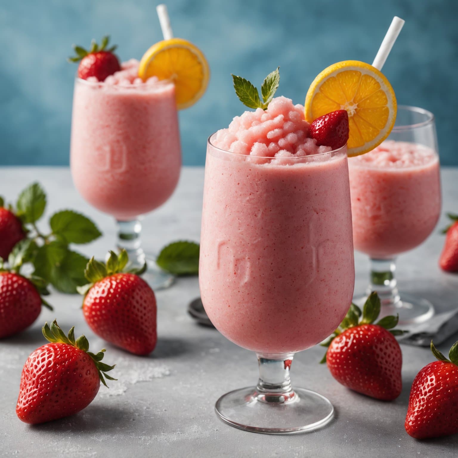 Jordbær Frose (Frossen Rose-Granita)