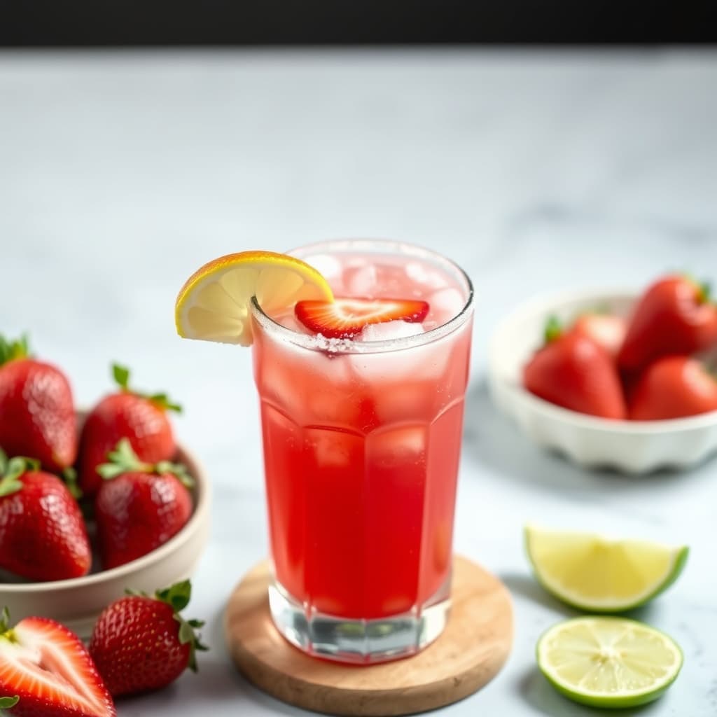 Jordbærmargarita med brus