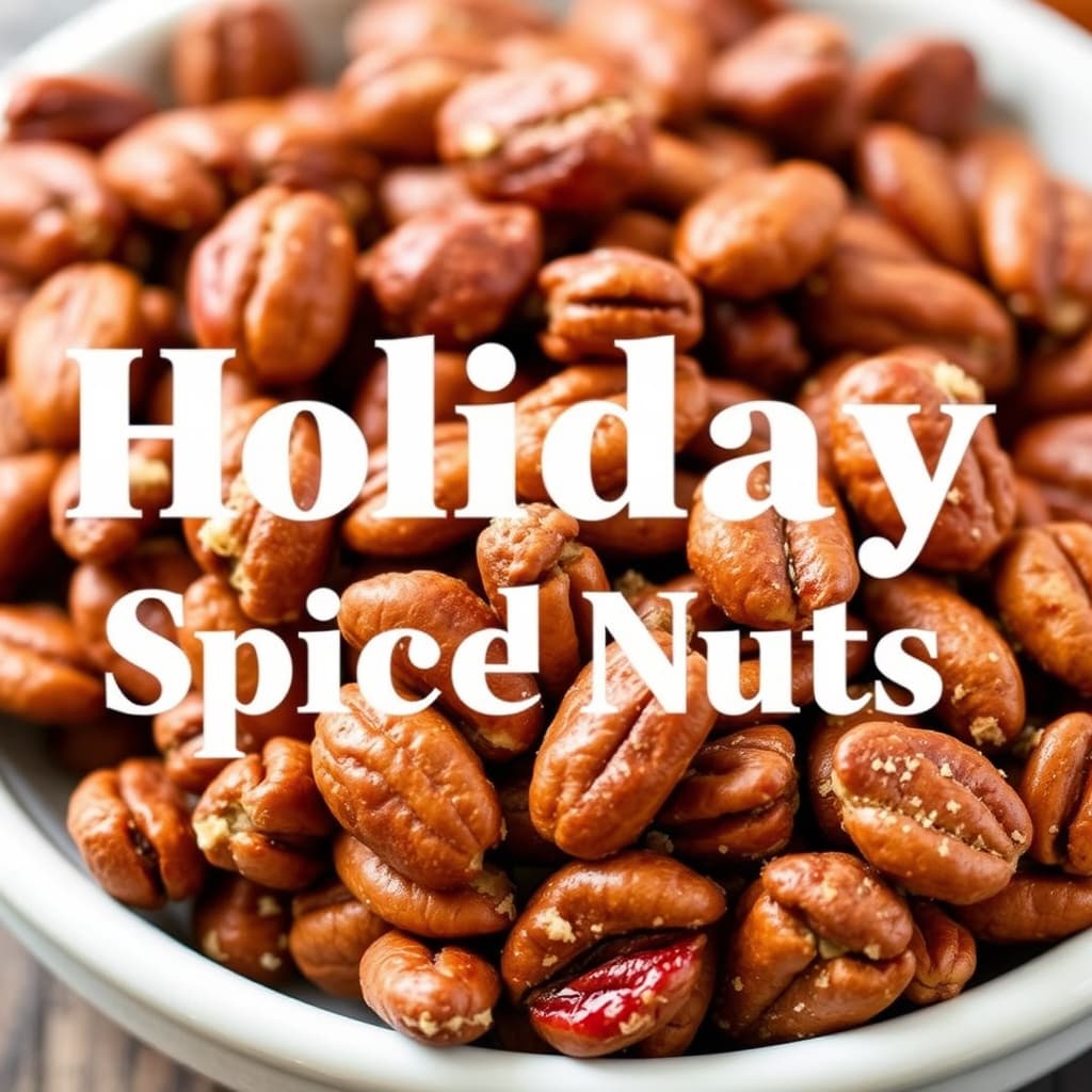 Juleinspirerte krydrede nøtter