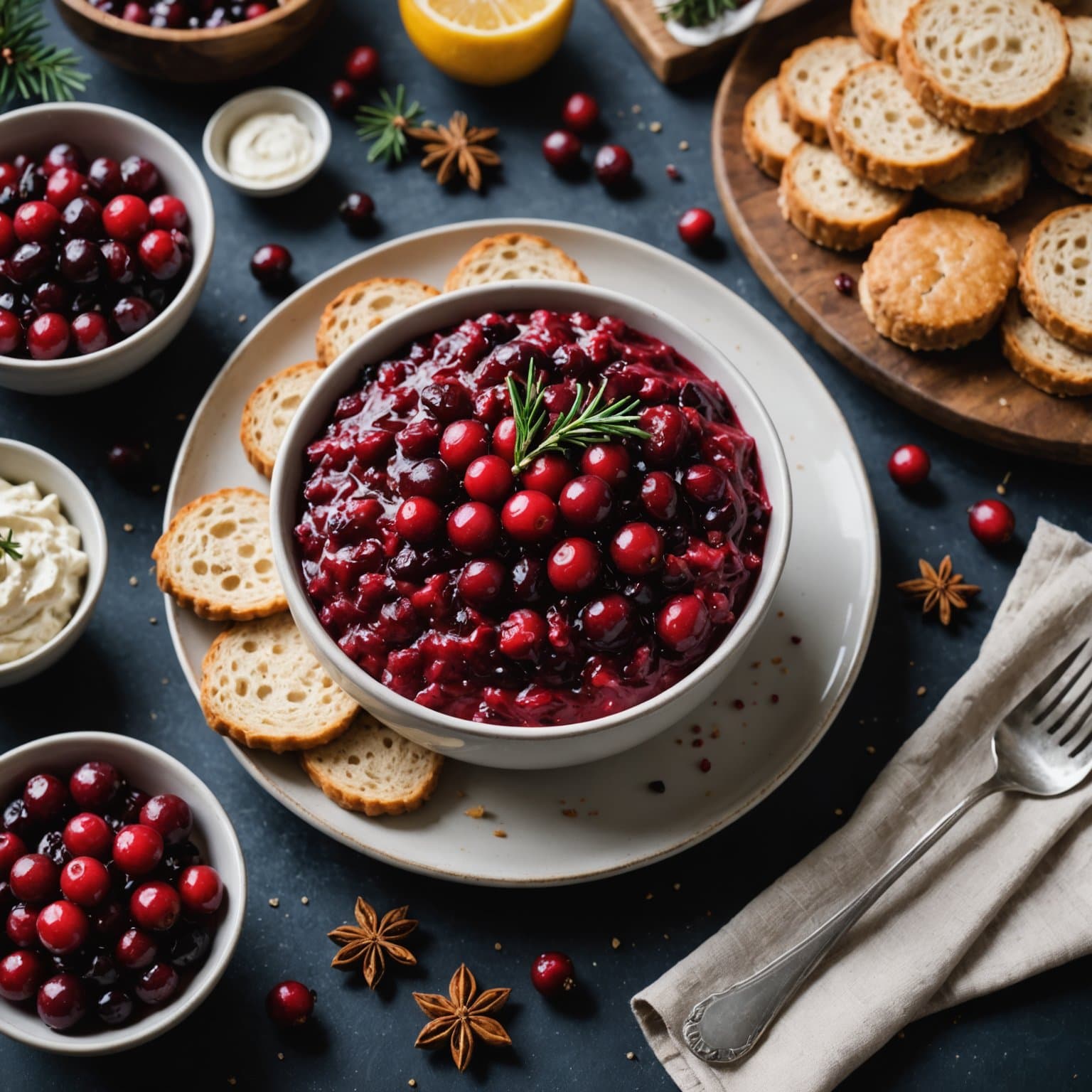 Julekrem med tyttebær