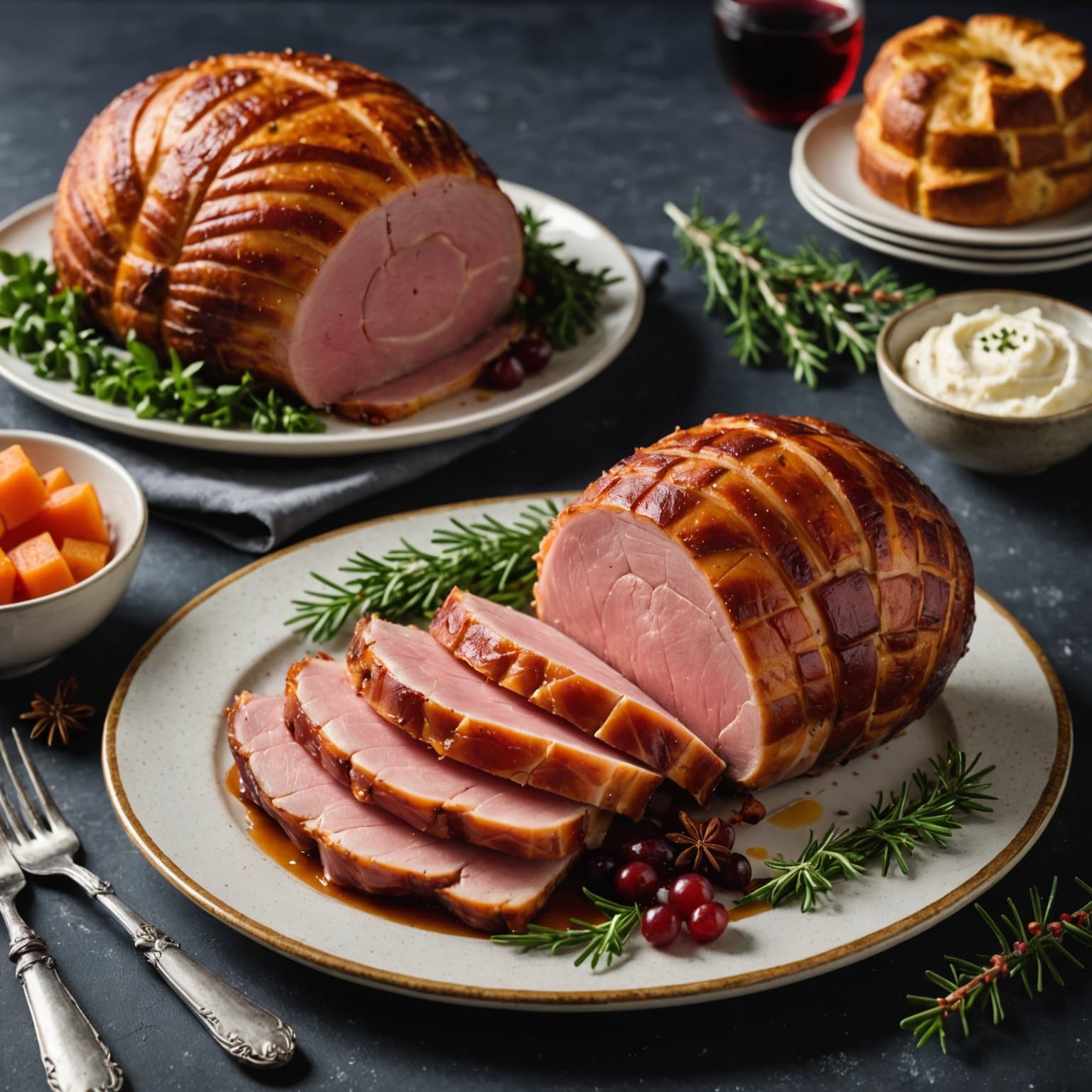 Juleskinke, tre måter