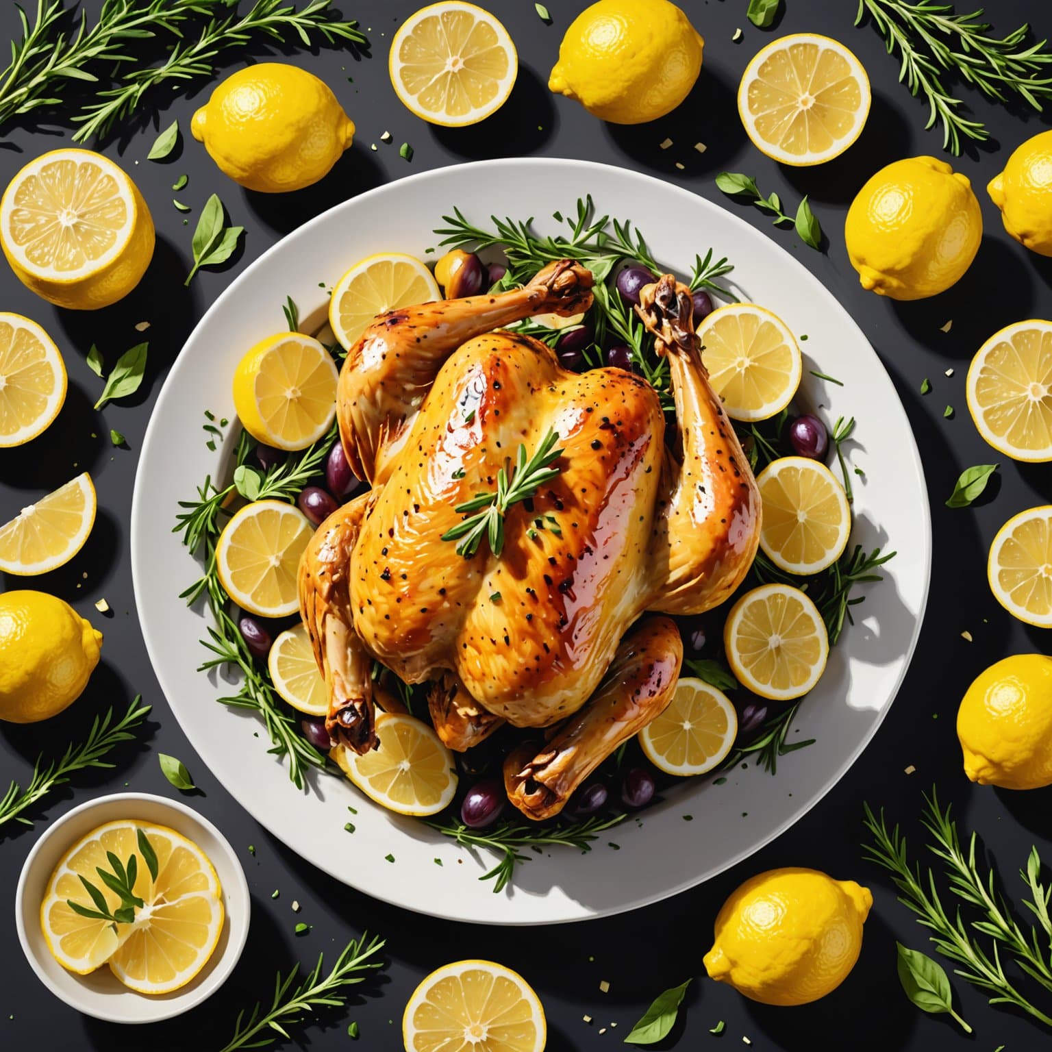 Julias ovnsbakte kylling med sitron og urter