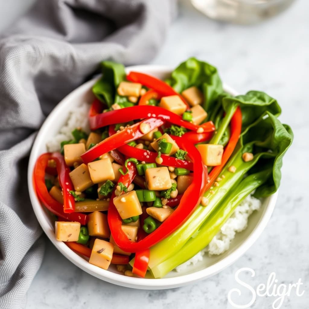 Julienne Pepper og Bok Choy Medley