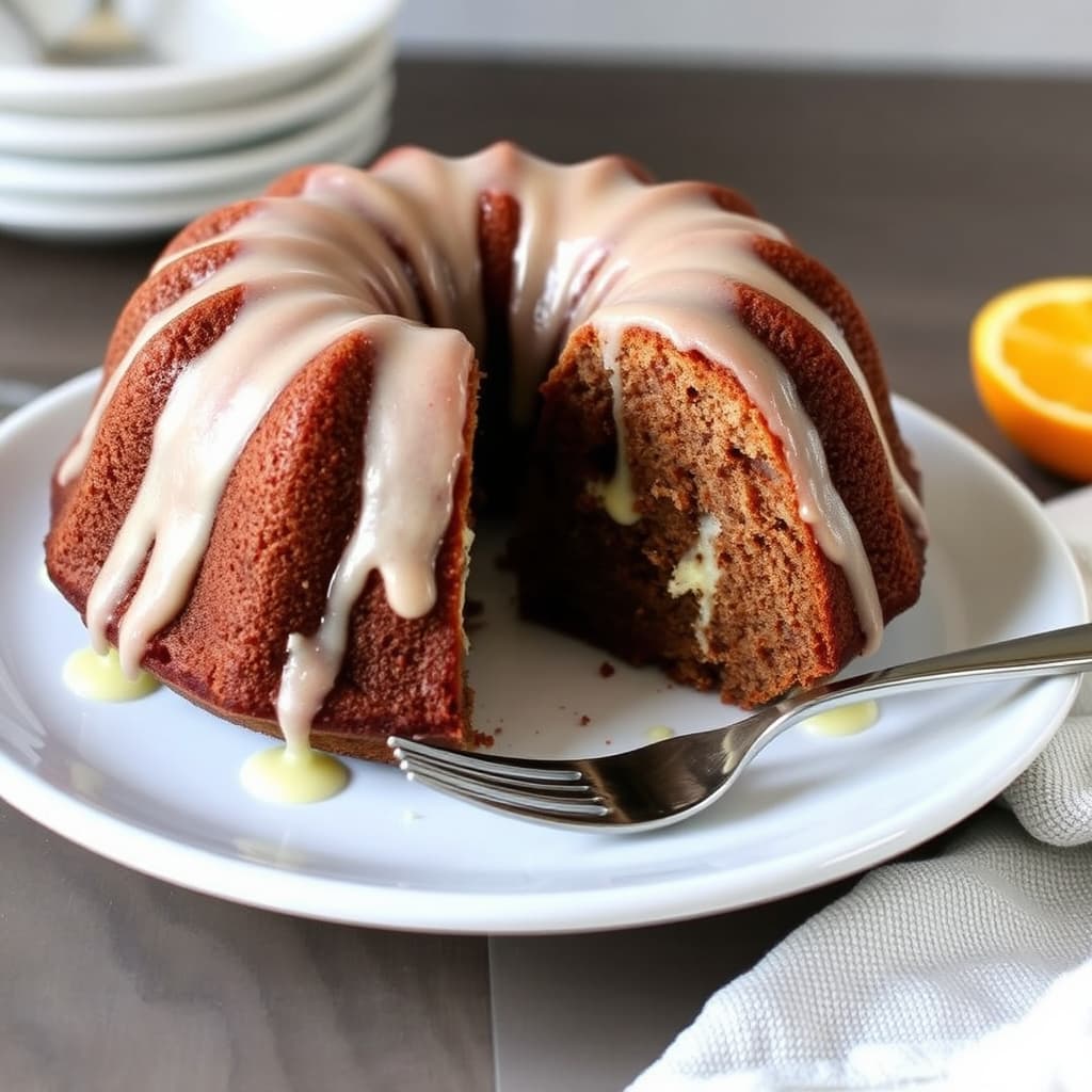 Kakaoengel-kake med appelsinglasur