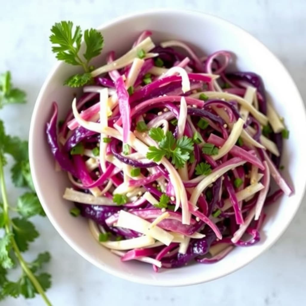 Kål- og karve-salat med kinakål