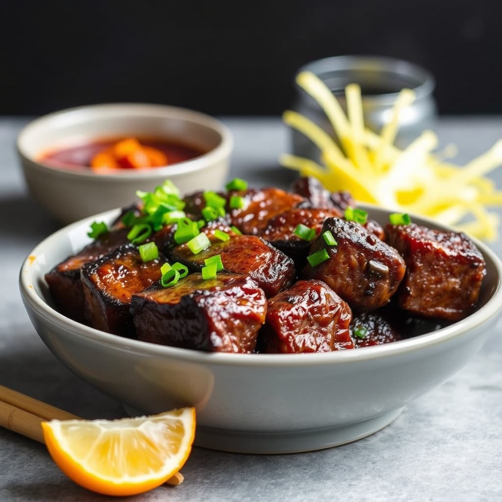 Kalbi (koreansk grillet kortreist oksehaler)