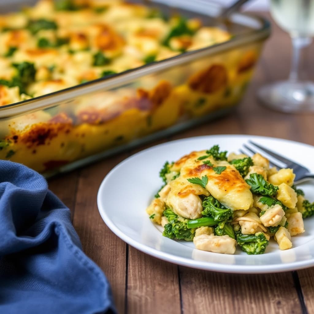 Kale- og artisjokkkyllinggrateng