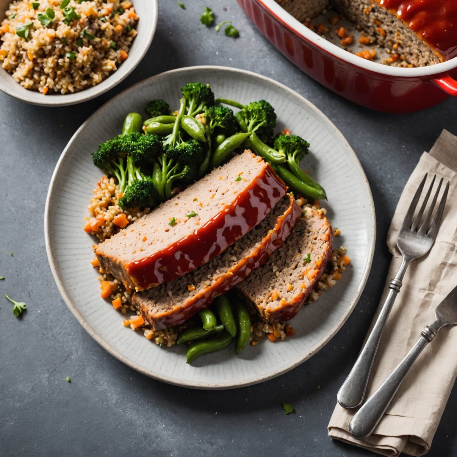 Kalkun- og quinoa-kjøttkake