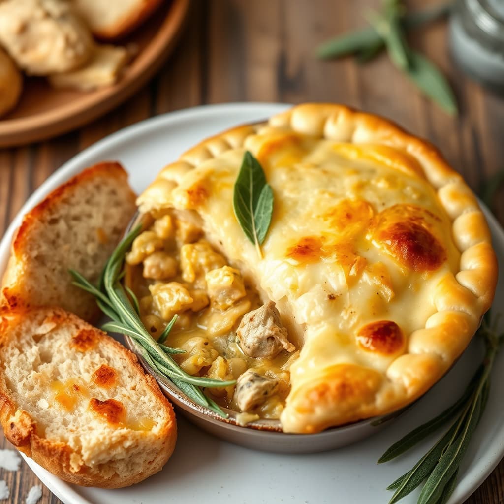 Kalkungryte med salvie-eskorpe