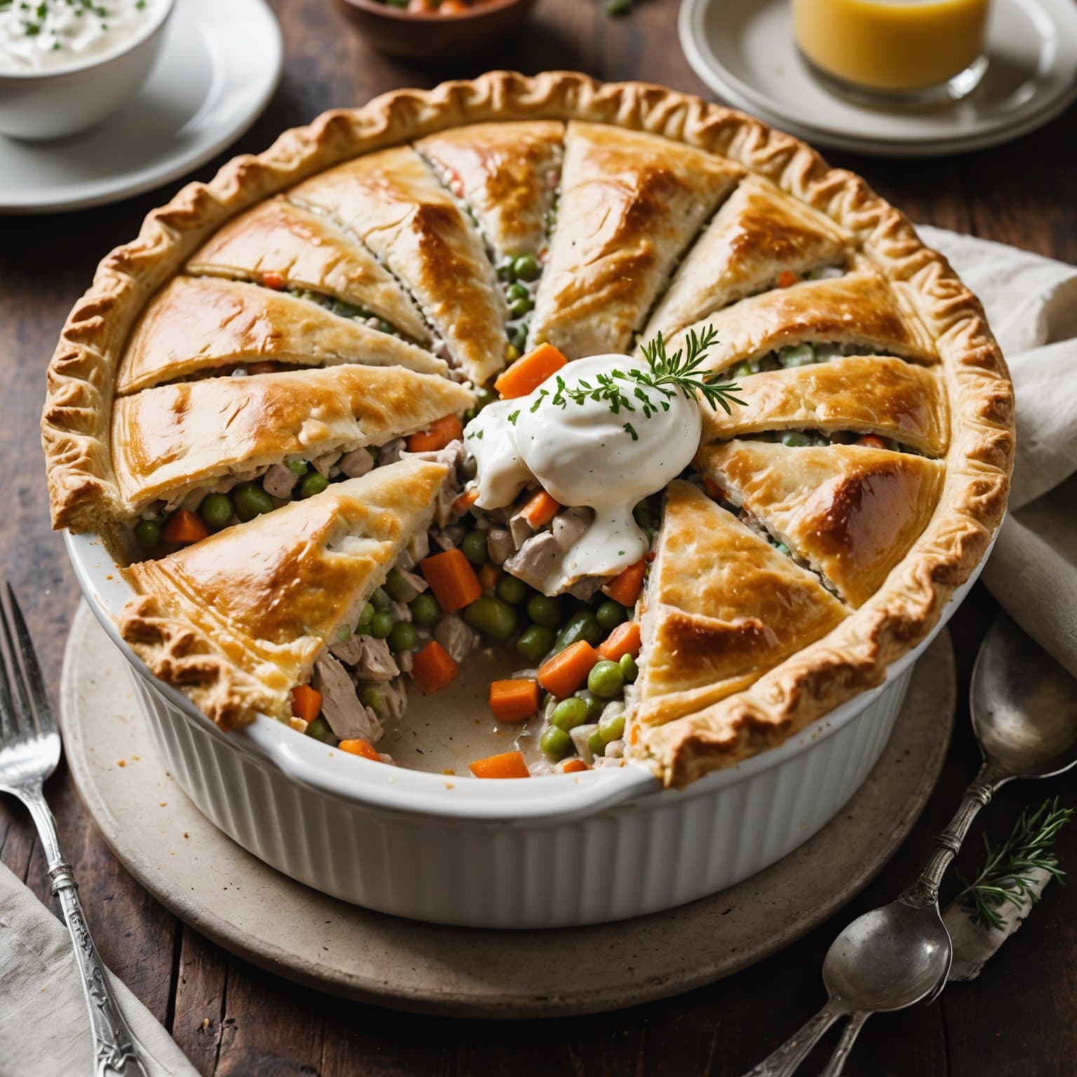 Kalkunpotetpai med majones