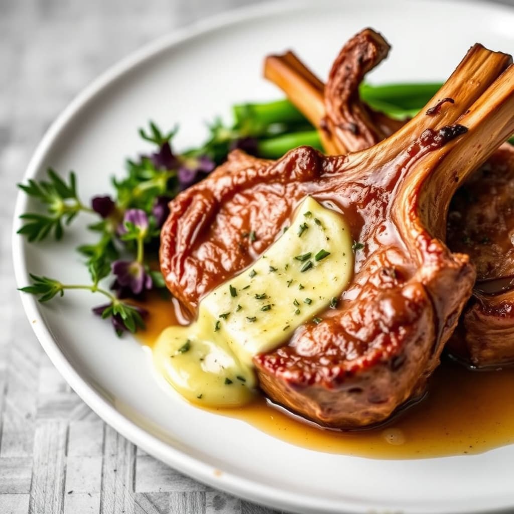 Kalvekjaker med Saga Blue-smør