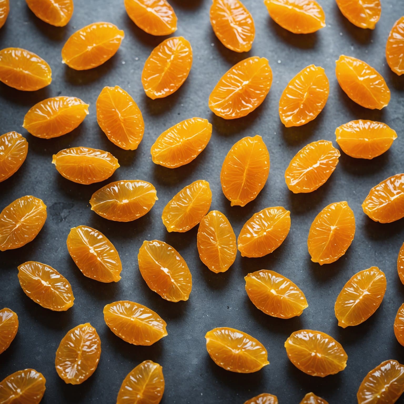 Kandiserte kumquat-skall