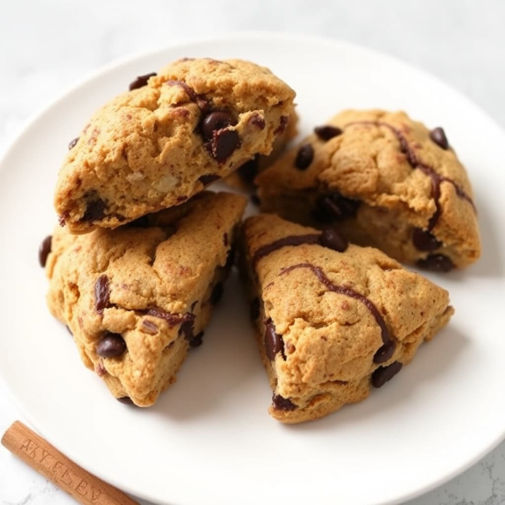 Kanel- og sjokoladescones