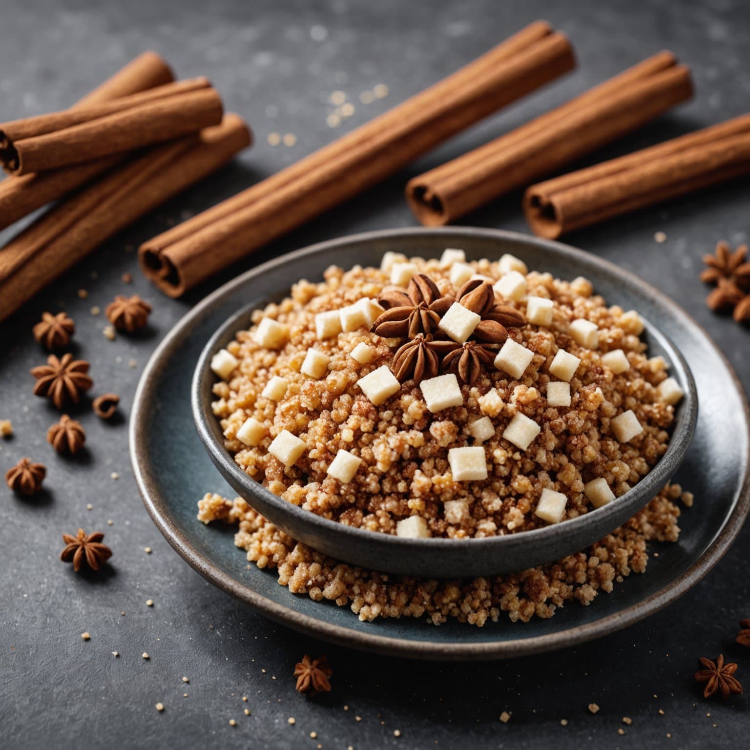 Kanel- og sukkerkrydret poppet sorghum