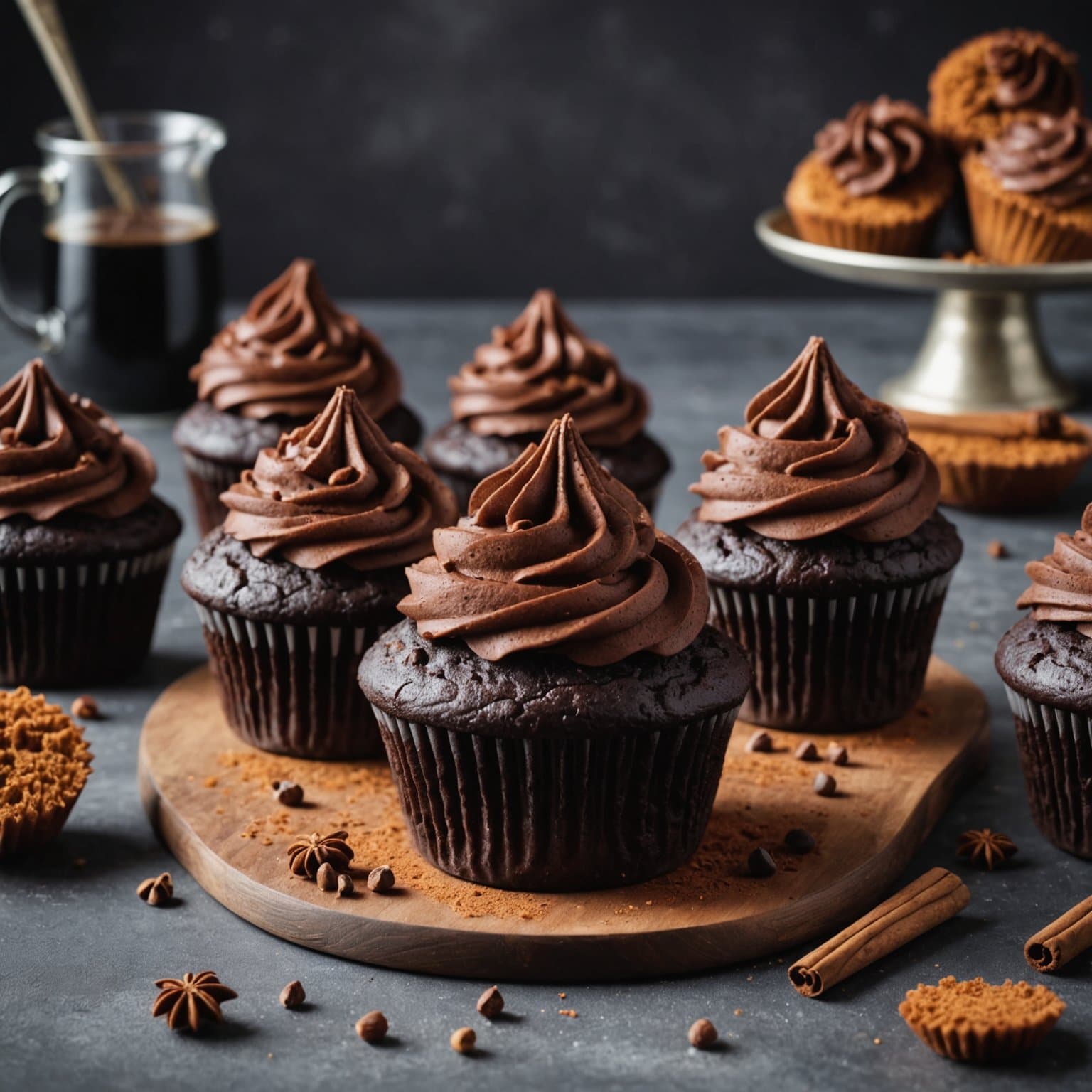 Kanelduftende djevelens matcupcakes