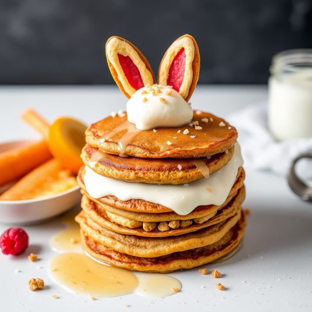 Kaninfot gulrotkakemelkepannekaker