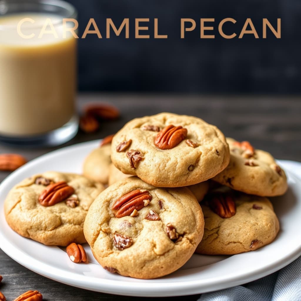 Karamell- og pekannøttkaker