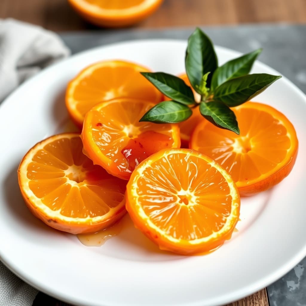 Karamelliserte appelsiner