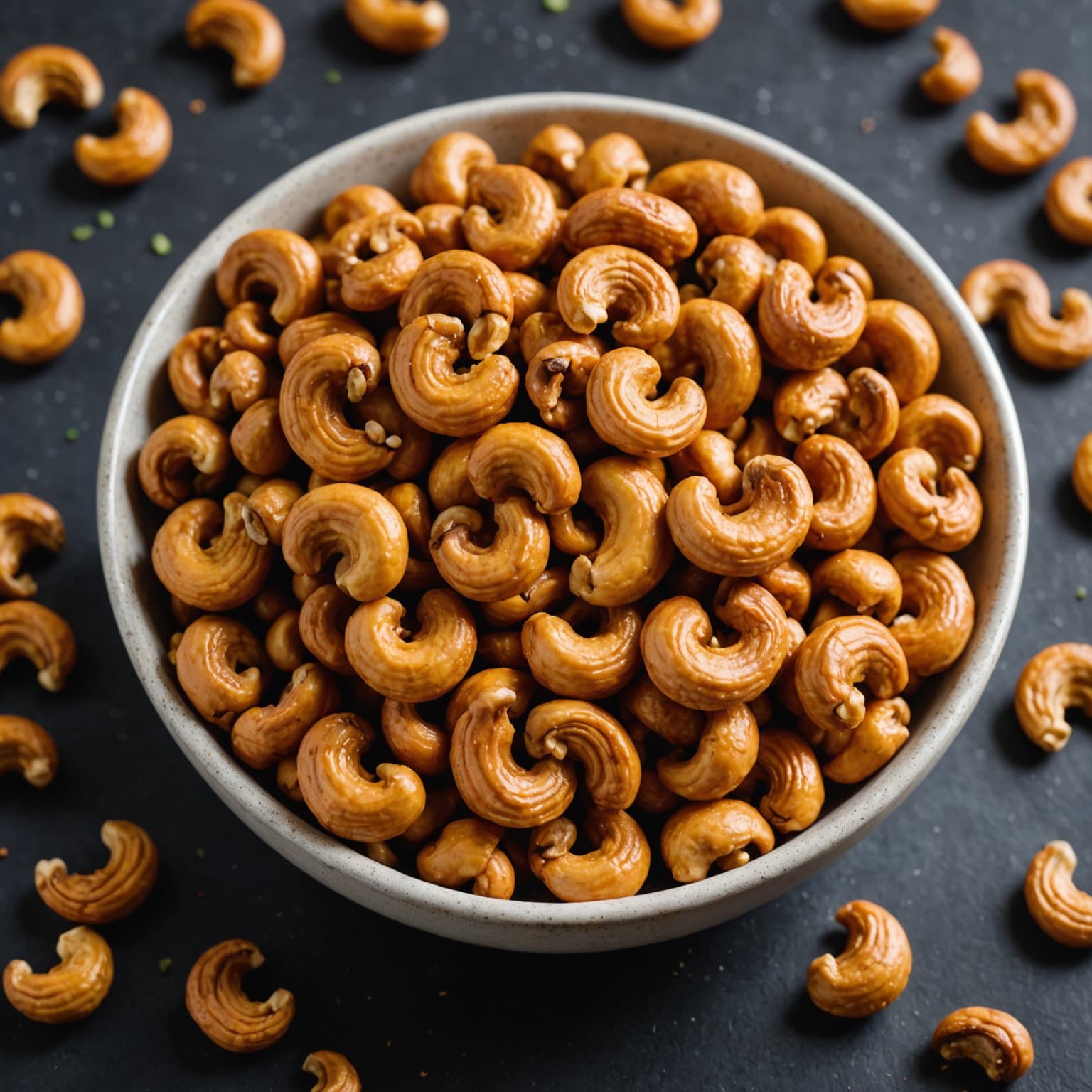 Karamelliserte cashewnøtter med cayenne