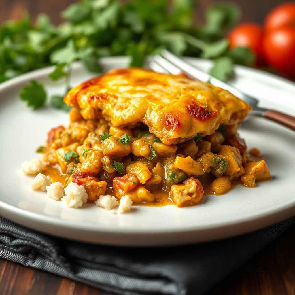 Karrig vegetarisk shepherd's pie