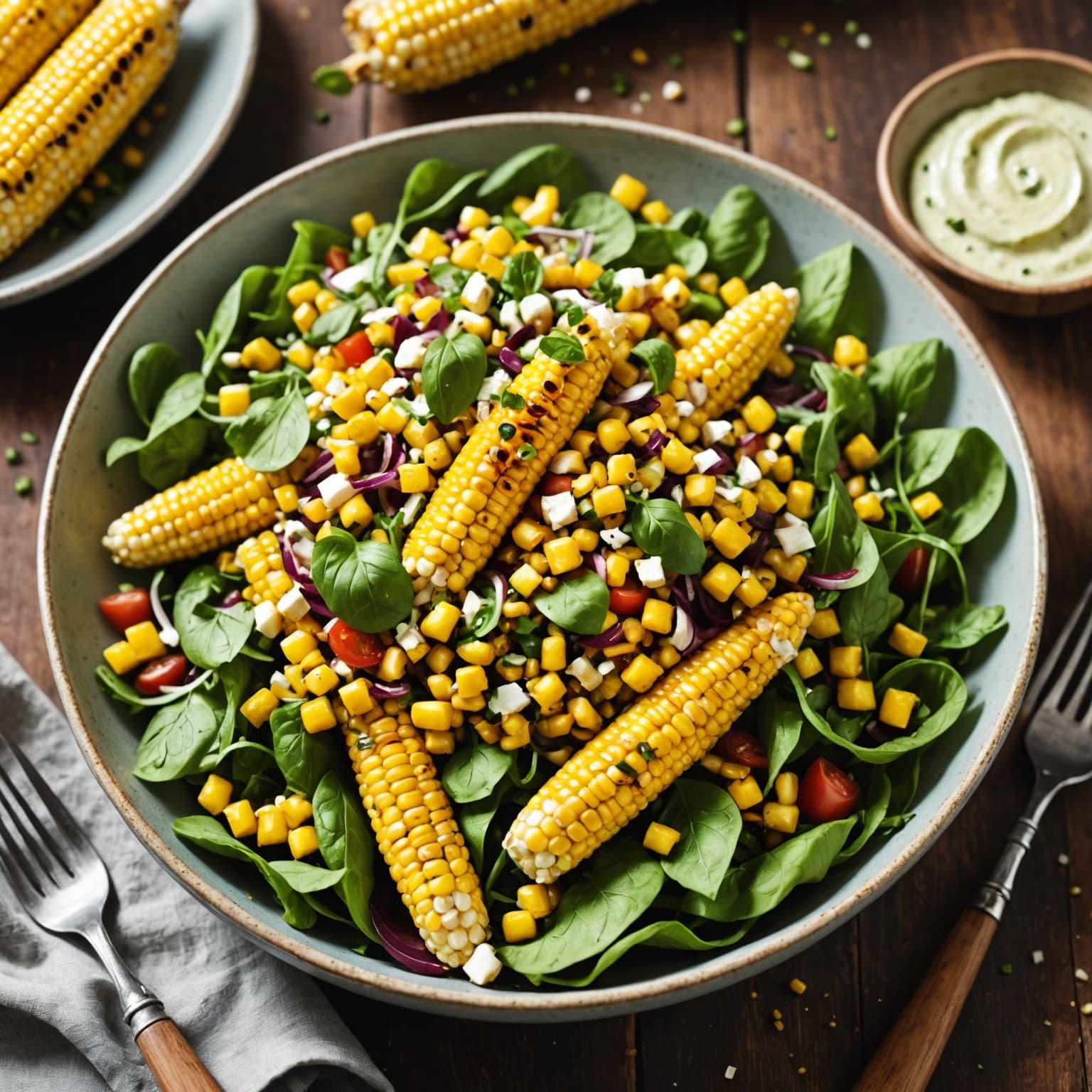 Kates grillede mais-salat