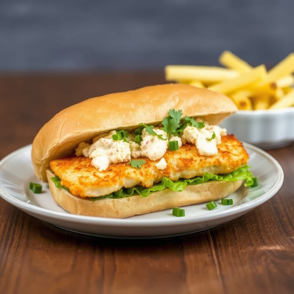 Kattfiskesandwich med cajun-remulade