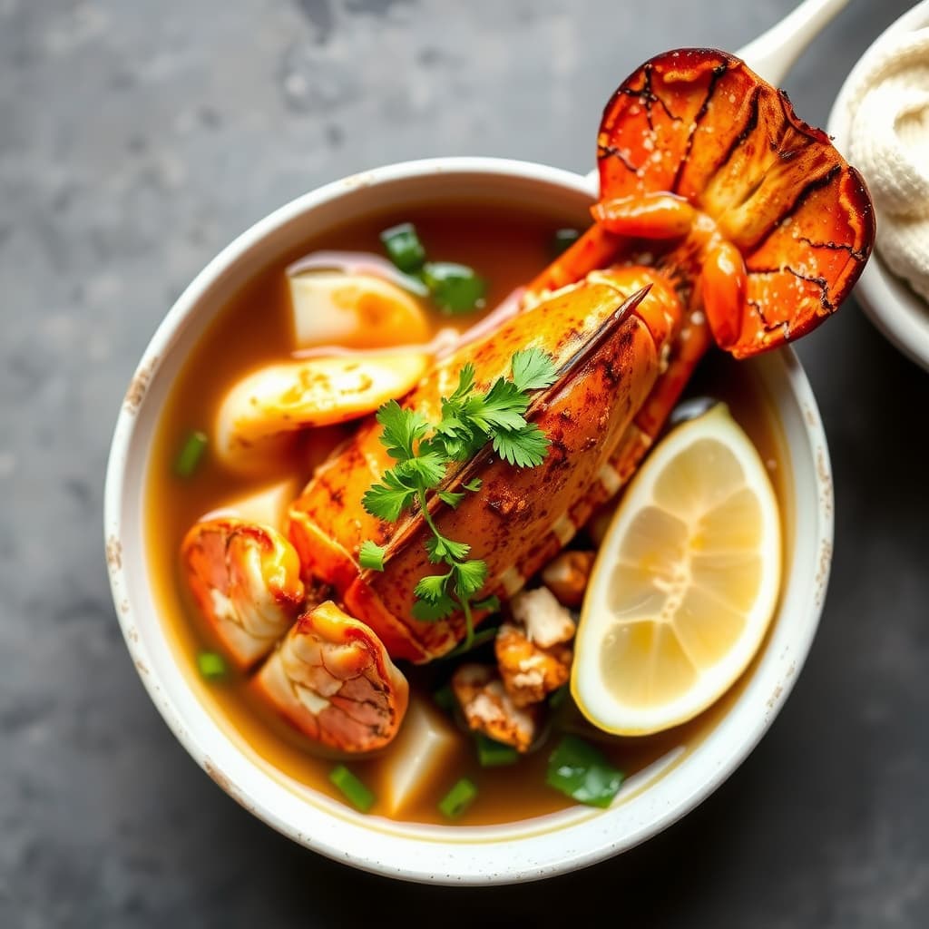 Keahole-hummer i en asiatisk kraft.