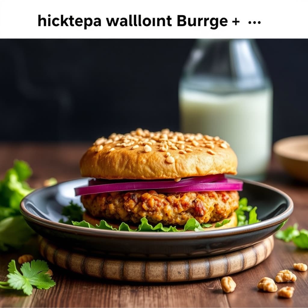 Kikert- og valnøttburgere