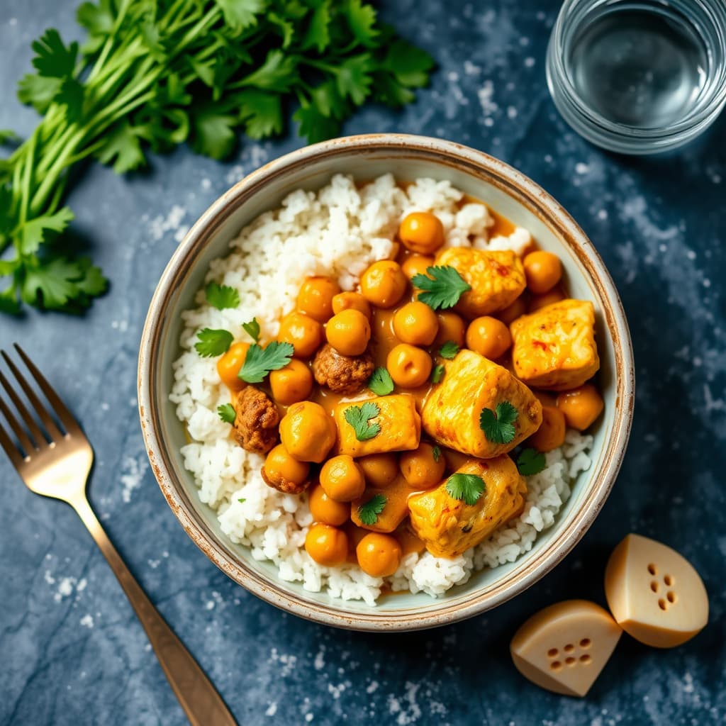 Kikerter- og blomkålgryte