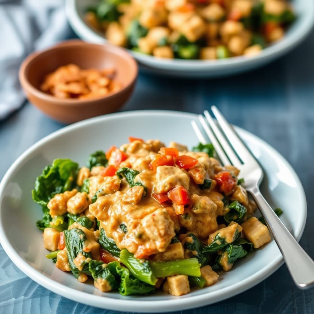 Kimchi- og fløtegrønne collard greens