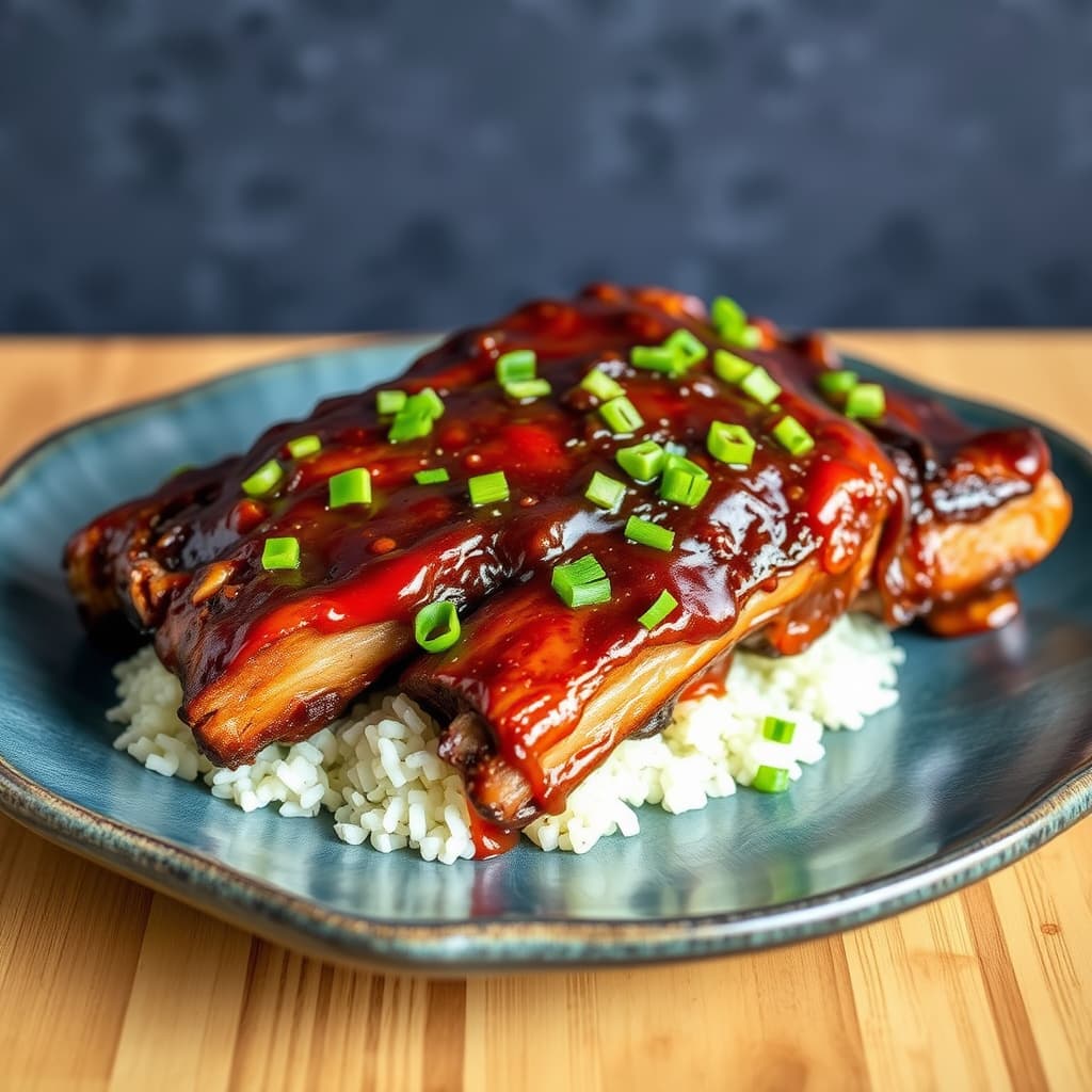 Kinesisk-hawaiianske "grillede" ribber