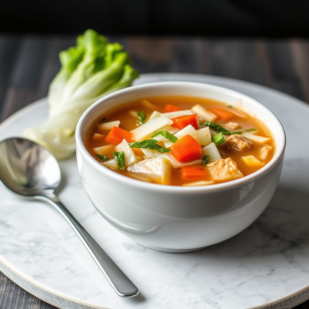 Kinesisk kinakålsuppe