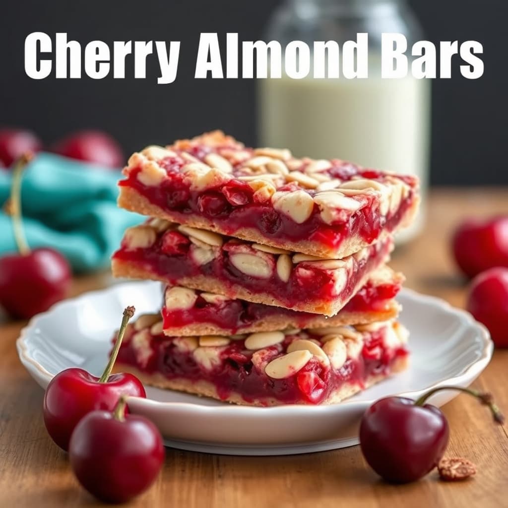 Kirsebær- og mandelbars