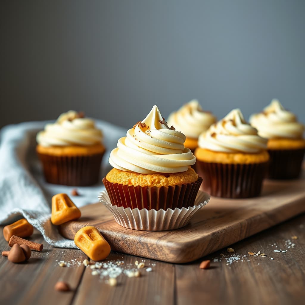 Kjegleformede cupcakes