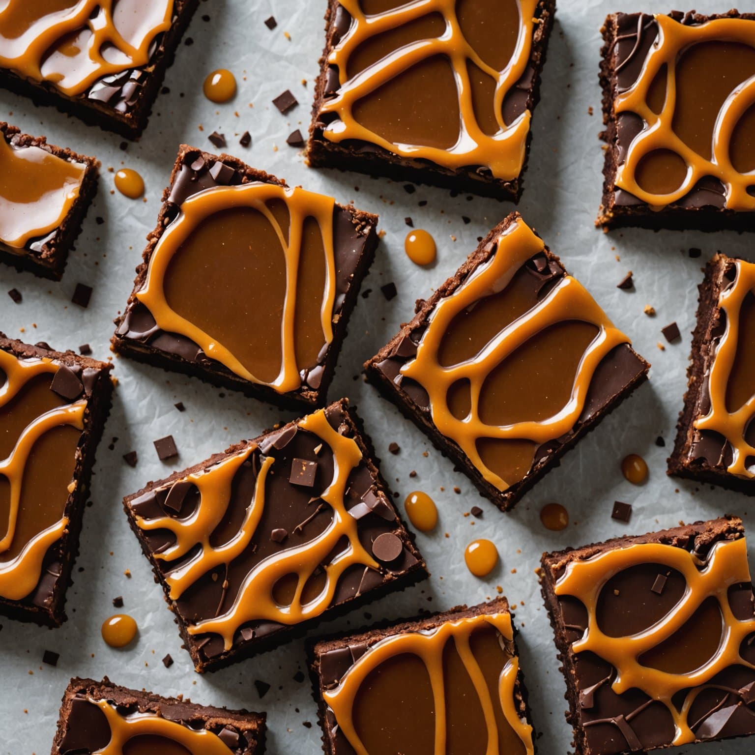 Kjempe store sjokolade- og karamellkaker i barform