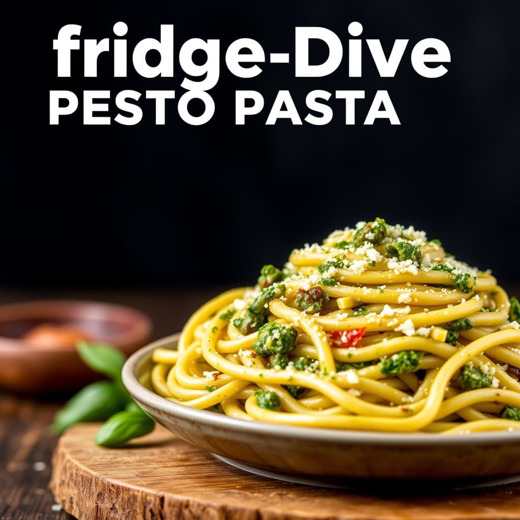 Kjøleskapsdykk Pesto Pasta