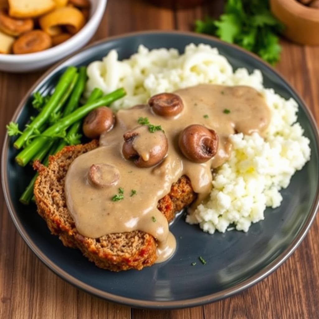 Kjøttdeig med soppstuing